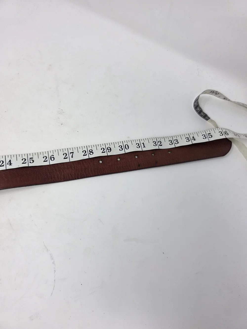 Abercrombie & Fitch Vtg Brown Leather Western Belt Oval Engraved Buckle Size S